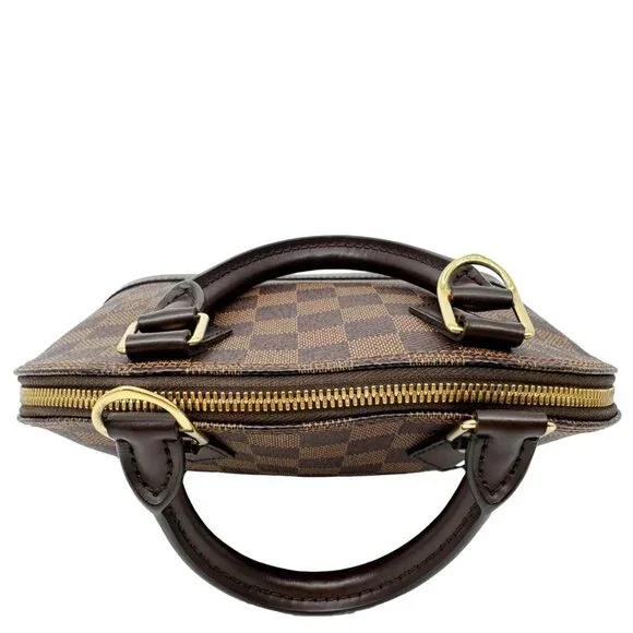 Louis Vuitton  Alma BB Damier Ebene Satchel Shoulder Bag Brown - Picture 4 of 10